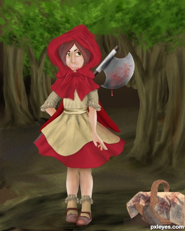 Creation of Bad Little Red Riding Hood: Final Result